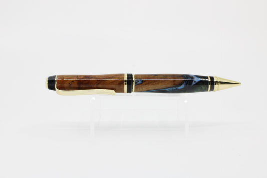 Colorado Apricot and Resin Cigar Pencil in Gold